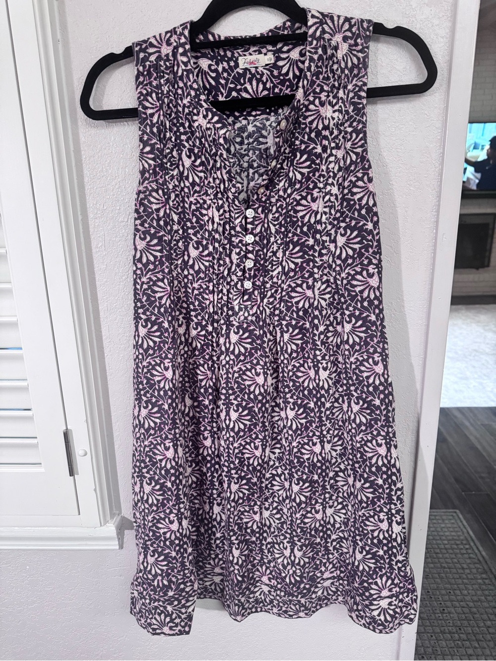 Faherty Isha Sleeveless Pintuck Minidress